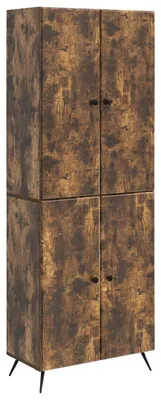Image de Ensemble de Meubles 2 pcs Chêne fumé Bois d'ingénierie