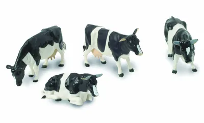 Produktbild von 4 HOLSTEIN-Kühe, BRI40961, Maßstab1/32, BRITAINS