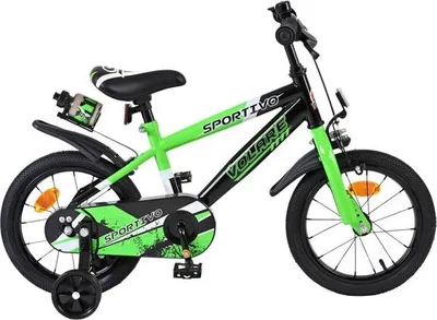 Produktbild von Volare Sportivo Kinderfahrrad - Jungen - 14 Zoll - Grün Schwarz