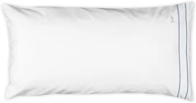 Produktbild von Kissenbezug, 80 x 40 cm, 100% Baumwolle, weiß/hellblau