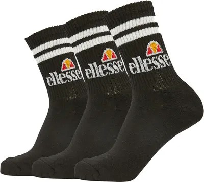 Immagine prodotto di ellesse Calzini sportivi unisex PULLO, 3 paia - Calzini da tennis, calzini, logo nero 43-46,5