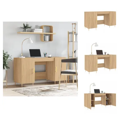 Immagine prodotto di vidaXL Scrivania rovere Sonoma 140x50x75 cm materiale a base di legno - Scrivanie