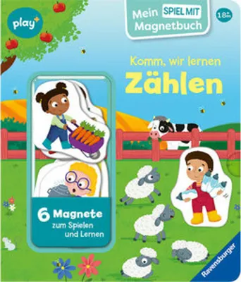 Produktbild von Play+ Mein Spiel mit-Magnetbuch Komm, wir lernen Zählen - ab 18 Monate