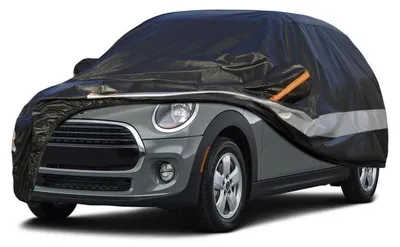 Productafbeelding van Autobeschermhoes, 10 lagen, waterdicht en ademend, geschikt voor Mini Hardtop/Hatch 4-deurs (2014-2023), zwart