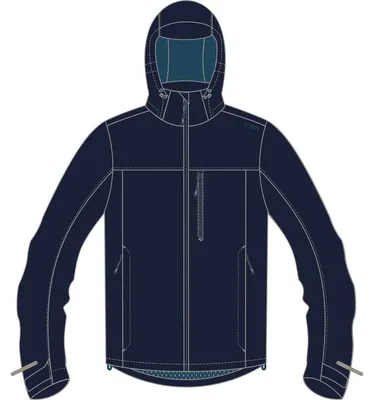 Produktbild von CMP Herren Jacke Jacket FIX Hood Blau 56