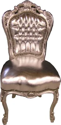 Produktbild von Barock Esszimmer Stuhl Silber / Silber