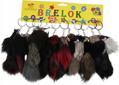 Immagine prodotto di Set di 12 portachiavi peluche a forma di topo - Morbido ciondolo in pelliccia per borse e chiavi