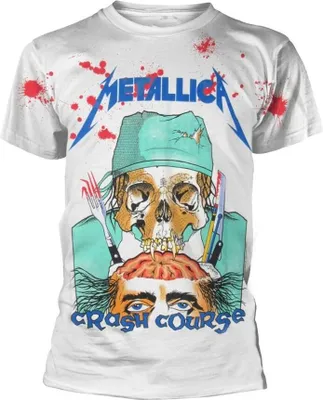 Produktbild von Metallica - "Crash Course In Brain Surgery" T-Shirt für Herren/Damen Uni PH1315 (S) (Weiß)