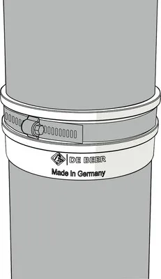 Produktbild von Übergangsstück/Steckadapter DN 110 mm auf 105 mm - 120 mm