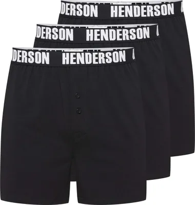 Immagine prodotto di Boxer da uomo Henderson a tre paia Onside - Comoda biancheria intima realizzata in 93% cotone e 7% Spandex, ideale per il comfort di tutti i giorni e una vestibilità perfetta