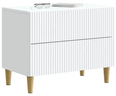 Immagine prodotto di Comodino con cassetti vidaXL, bianco, 62 x 34,5 x 48 cm, MDF