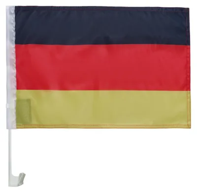 Obrázek produktu pro AZ FLAG – Německá vlajka pro auto, 45x30 cm, sáleová polyesterová tkanina, s přísavkou