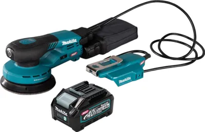 Produktbild von Makita BO 003 CGM1 Akku Exzenterschleifer 40 V max. 125 mm 3,0 mm Hub Brushless + 1x Akku 4,0 Ah - ohne Ladegerät
