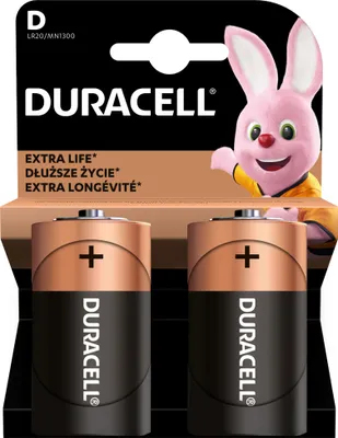 Produktbild von Duracell D Lr20/Mn1300 1,5 V Alkaline-Batterien 2 Stück