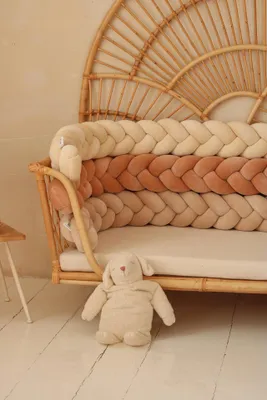 Produktbild von Bettumrandung Velours Supelkowelove 200x15 cm für Kinderbett