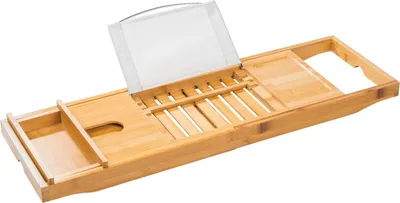 Produktbild von HI Badewannenablage Ausziehbar Bambus (70-105)x22x4 cm