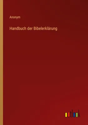 Produktbild von Handbuch der Bibelerklärung
