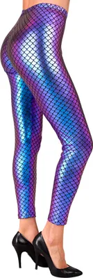 Produktbild von Leggings Fischschuppen türkis Meerjungfrau Nixe Fisch, Groesse:L/XL