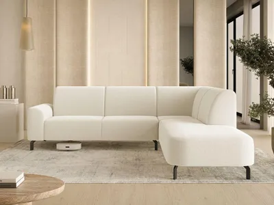 Produktbild von GrainGold Ecksofa L-Form Rechts Regento - Moderne Ecksofa, Wohnzimmer Ecksofa - Eckcouch Creme (Quelle 02)