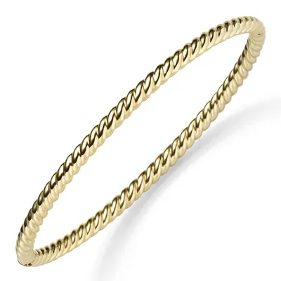 Image de Bracelet en or jaune 585, largeur de 3,5 mm, finition brillante