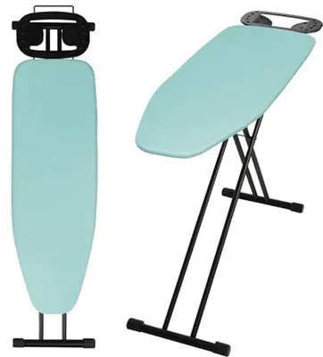 Produktbild von Famanu Bügelbrett 120 x 38 cm - Höhenverstellbar und klappbar mit Antirutschfüßen