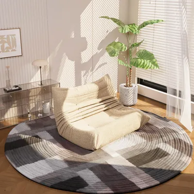 Produktbild von STILVORA Loungesofa mit hoher Schaumstoffdichte, Sofa mit ergonomischer Struktur und Rückenstütze, Polstersofa für kleine Räume, Beige
