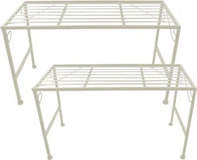 Imagen del producto de Famanu, estantería para plantas de 2 piezas, plegable, ideal para balcones y espacios interiores