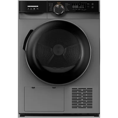 Obrázok produktu pre Heinner HHPD-M8K3S, Voľne stojaci, Predné plnenie, Tepelné čerpadlo, Strieborná, Otočné, Dotyk, Pravý