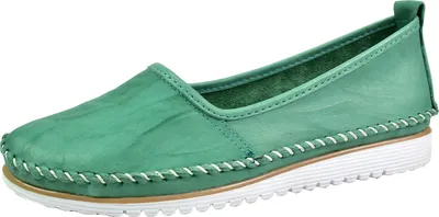 Produktbild von Andrea Conti Damen Slipper Leder klassisches Design mit Keilabsatz 0021713, Größe:40 EU, Farbe:Grün