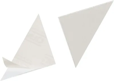 Produktbild von Dreiecktaschen 75x75mm selbstklebend transparent VE=20x100 Stück