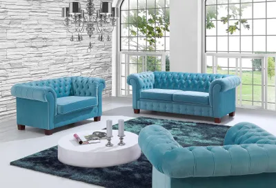 Productafbeelding van Design sofa, gestoffeerde zithoek, 3+1+1 set, bankstellen, sofa's