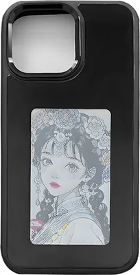 Produktbild von Tintenbildschirm-Handyhuelle NFC-Verbindung Smart Ink Screen Schutzhuelle E-Ink DIY Foto-Handyhuelle Kompatibel mit der iPhone 14/15-Serie