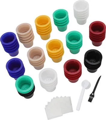 Image de 60pcs rechargeables capsule de café jetable - tasse filtre pour Nespresso Cafe Milk Tea Shop
