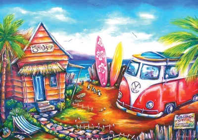 Productafbeelding van ART PUZZLE Puzzel: Surfkamp, 260 stukjes
