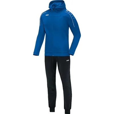Produktbild von JAKO Unisex Trainingsanzug Polyester Classico mit Kapuze, Farbe:royal, Größe:XL