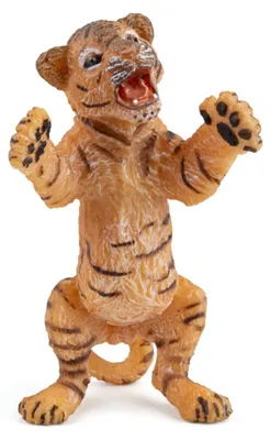 Produktbild von PAPO - Realistische Stehendes Tigerbaby-Figur - 3 Jahre + - Kollektion Wilde Tiere - Lernspiel Junge Großkatzen - Geschenkidee Spielzeug für Mädchen u