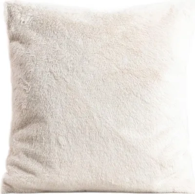 Produktbild von HOMLA NEW CLUMSY Kopfkissenbezug aus Kaninchenfellimitat beige 45x45 cm