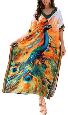 Productafbeelding van Solidchoice - Dames Maxi Kimono voor Strand en Casual Kleding