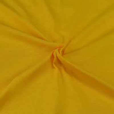 Produktbild von Feines Spannbettlaken tiefgelb 100% Baumwolle Stretch glatt weich 145g/m2