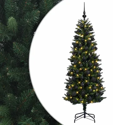 Imagen del producto de vidaXL Árbol de Navidad artificial con adornos, 240 cm, 300 luces LED