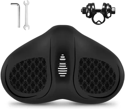 Image de Selle de vélo large - Selle confortable - Pour une expérience à vélo sans douleur - Mousse à mémoire de forme avec ressorts - Extra large - Noir