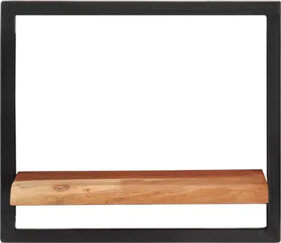 Obrázek produktu pro vidaXL Nástěnné police 2 ks 40x24x35 cm z masivního dřeva akácie a oceli