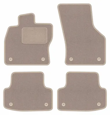 Productafbeelding van Velours automatten voor Audi A3 8V vanaf 2012 (sedan) – 4-delig, beige, op maat – Wielganizator LUX
