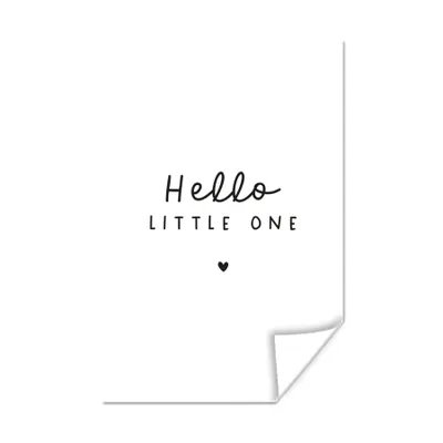 Produktbild von MuchoWow® Poster Zitate - Hallo Kleines - Baby - Sprichwörter - Kinder 20x30 cm - Papierdruck