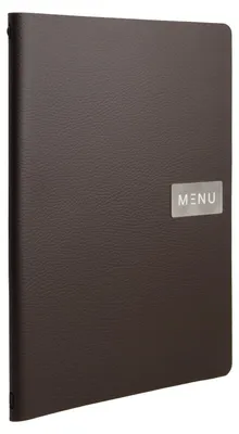 Productafbeelding van Securit Menukaart A4 Leather |Menumap |Bruin
