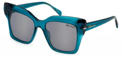 Produktbild von Blumarine SBM832S Blu/petrolio lucido 54/18/140 Damen Sonnenbrillen