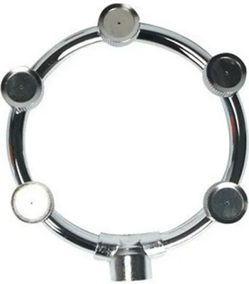 Produktbild von Ringbewässerungssprinkler, Edelstahl-Nebelsprüher mit Düsen, Hochdruck-Gartensprinklerkopf für die Gartenbewässerung, Blumenbewässerung, Autowäsche