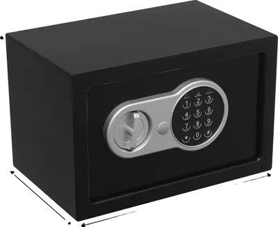 Produktbild von Sichere Aufbewahrungsbox, Digitales Schloss, Benutzerfreundlicher Zugang, Schwarz