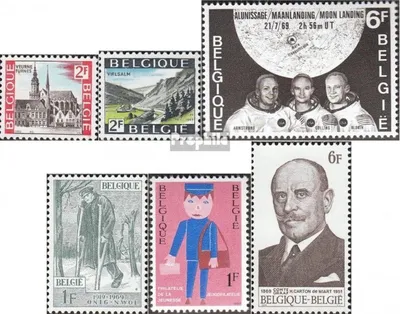 Produktbild von Briefmarken Belgien 1969 Mi 1560-1561,1565,1567, 1568,1569 (kompl.Ausg.) postfrisch Freimarken