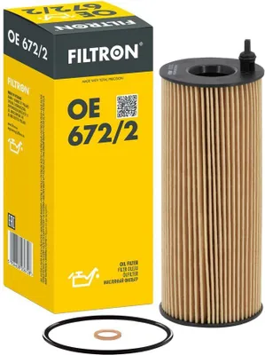 Produktbild von Ölfilter FILTRON OE 672/2 Filtereinsatz für BMW 3 Touring (E91) 3 Limousine (E90) 5 Touring (F11) 1 Schrägheck (E87) 5 Limousine (E60)